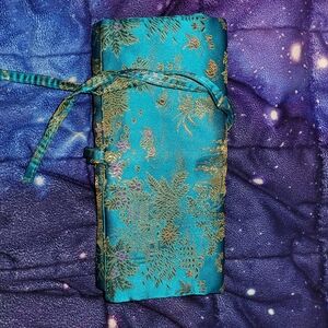 Blue oriental style wallet